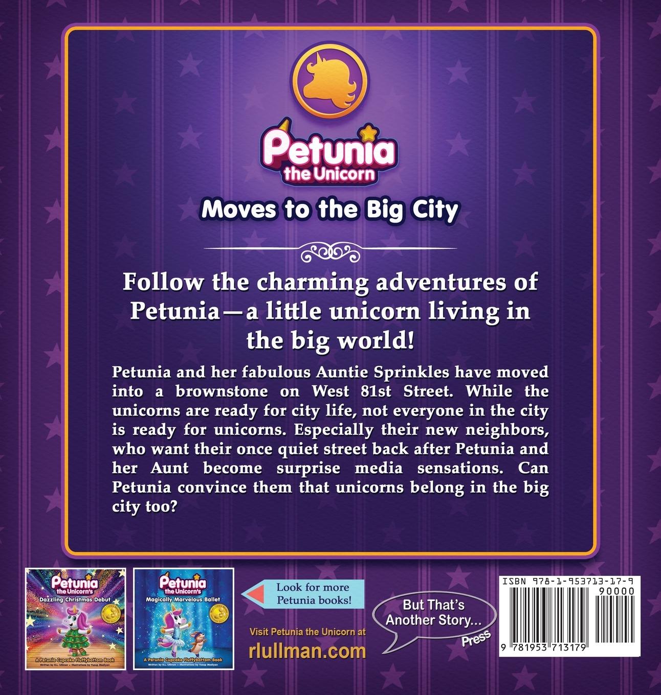 Rückseitencover Petunia the Unicorn Moves to the Big City