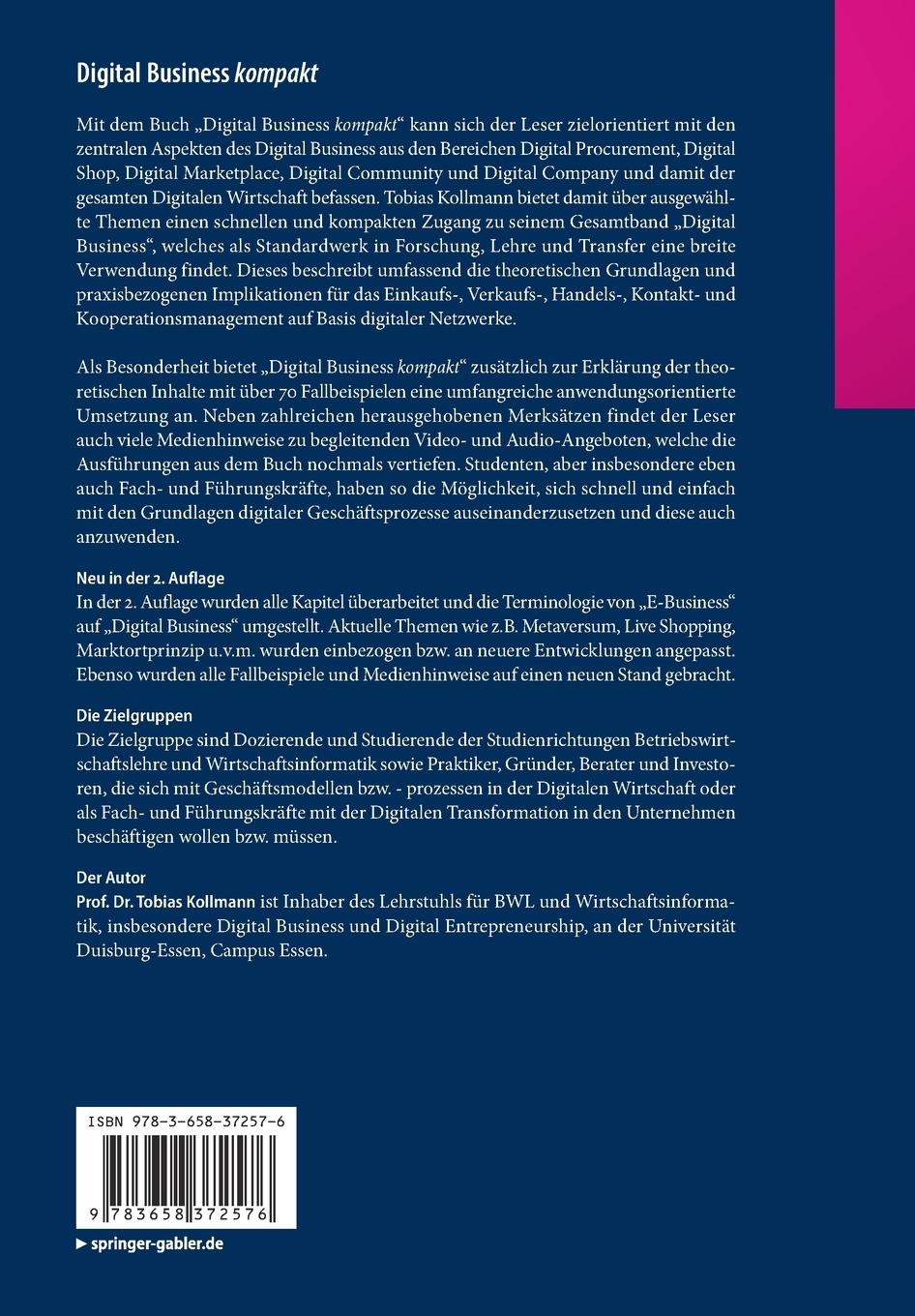 Rückseitencover Digital Business kompakt