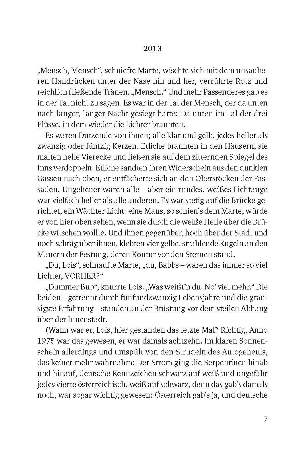 Beispielinhalt (Bild) Der Untergang der Stadt Passau