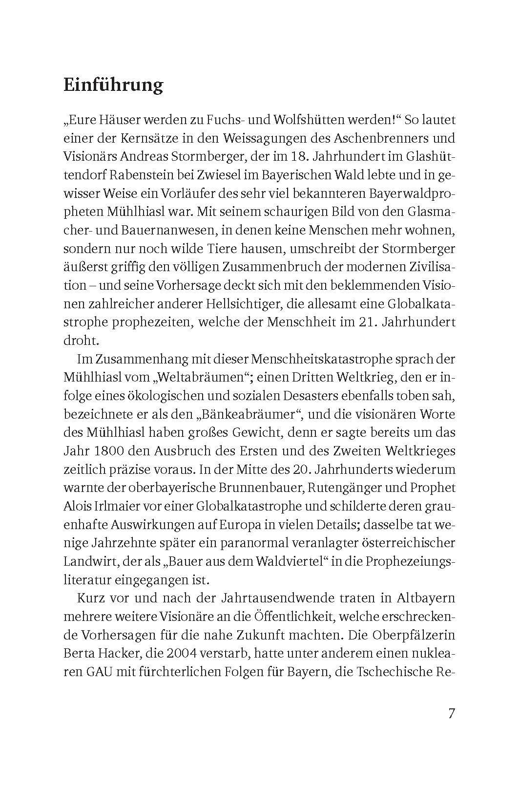 Beispielinhalt (Bild) Prophezeiungen zum Dritten Weltkrieg