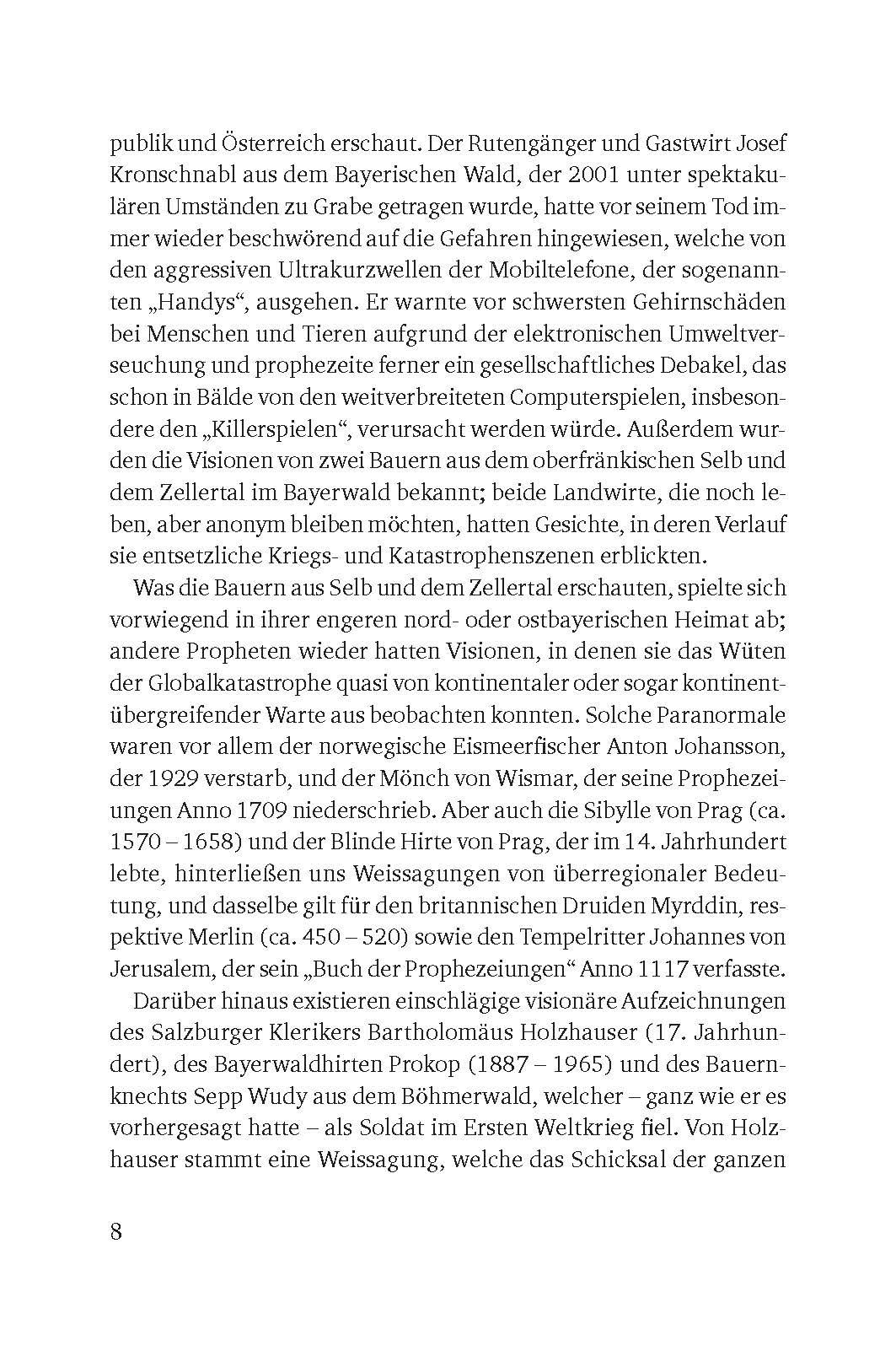 Beispielinhalt (Bild) Prophezeiungen zum Dritten Weltkrieg