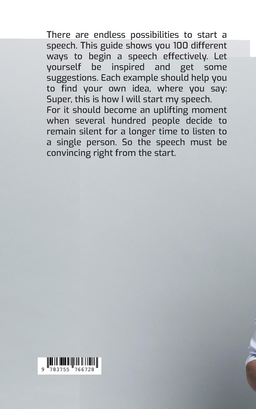 Rückseitencover How to begin a speech