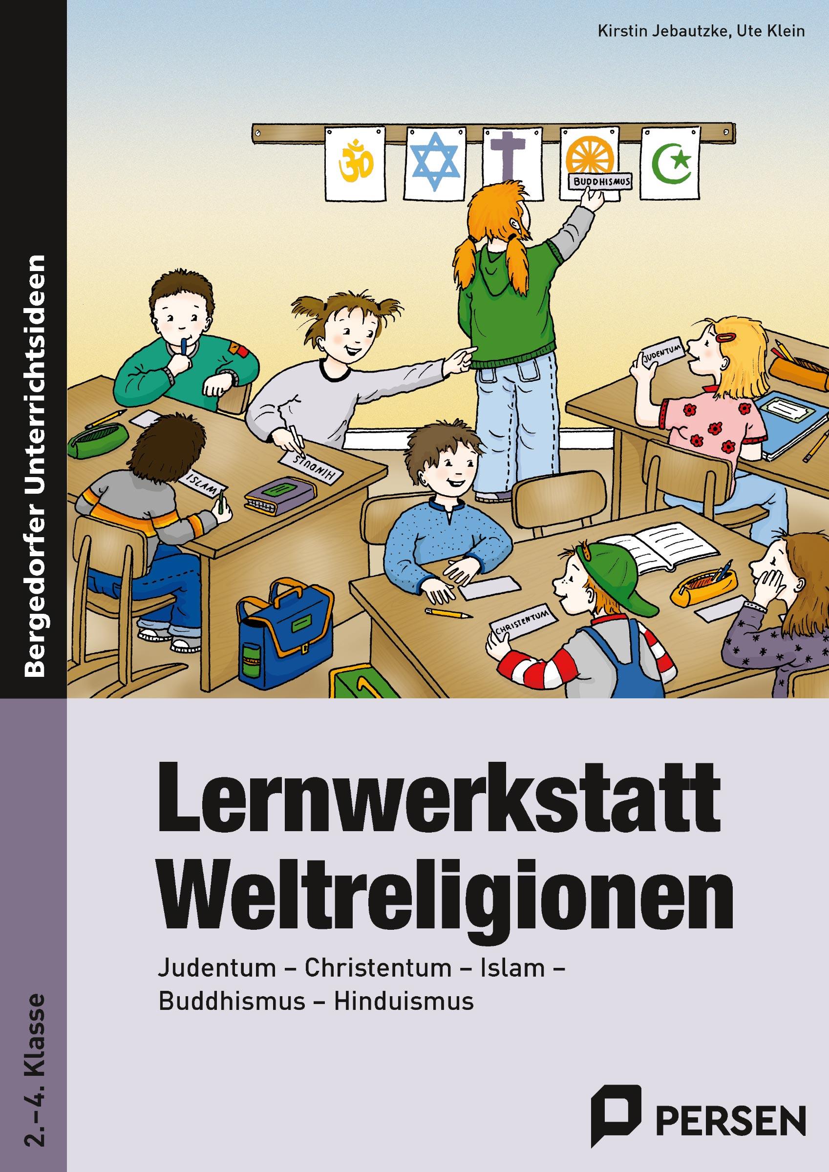 Vorderes Coverbild Lernwerkstatt Weltreligionen