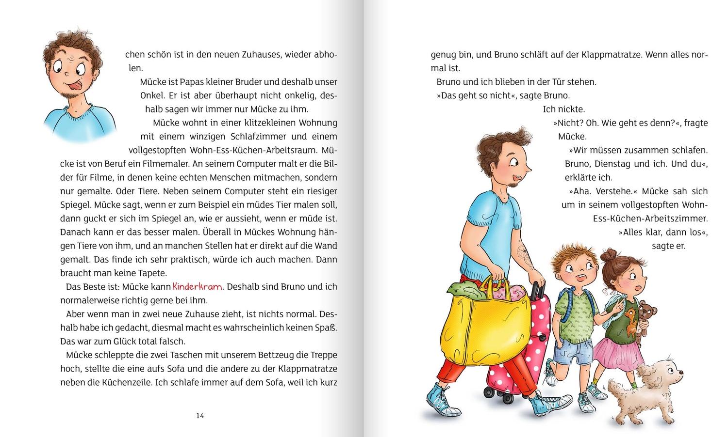 Beispielinhalt (Bild) Tillys Kinderkram. Tilly hat jetzt zwei Zimmer