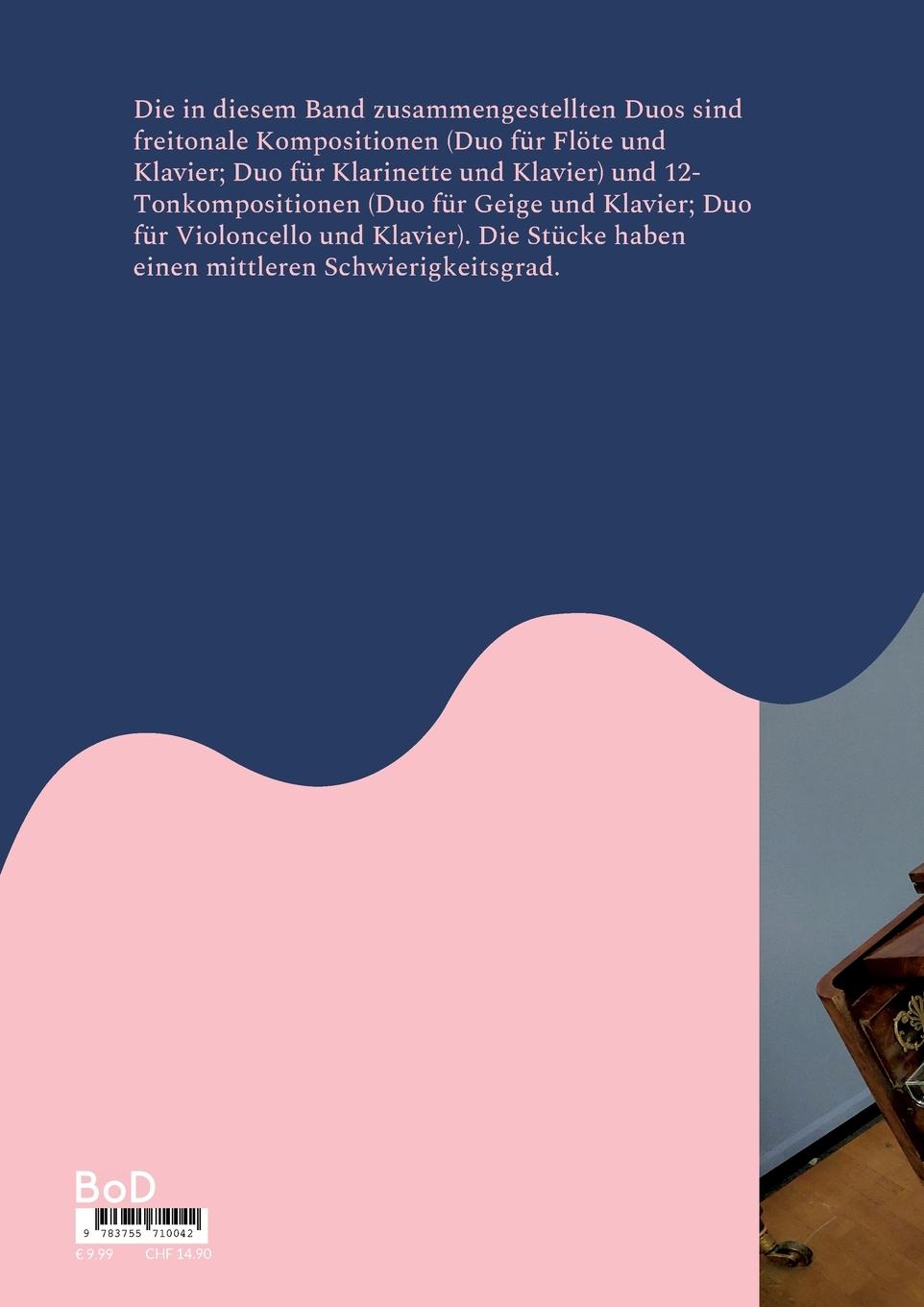 Rückseitencover 4 Duos für Soloinstrument und Klavier
