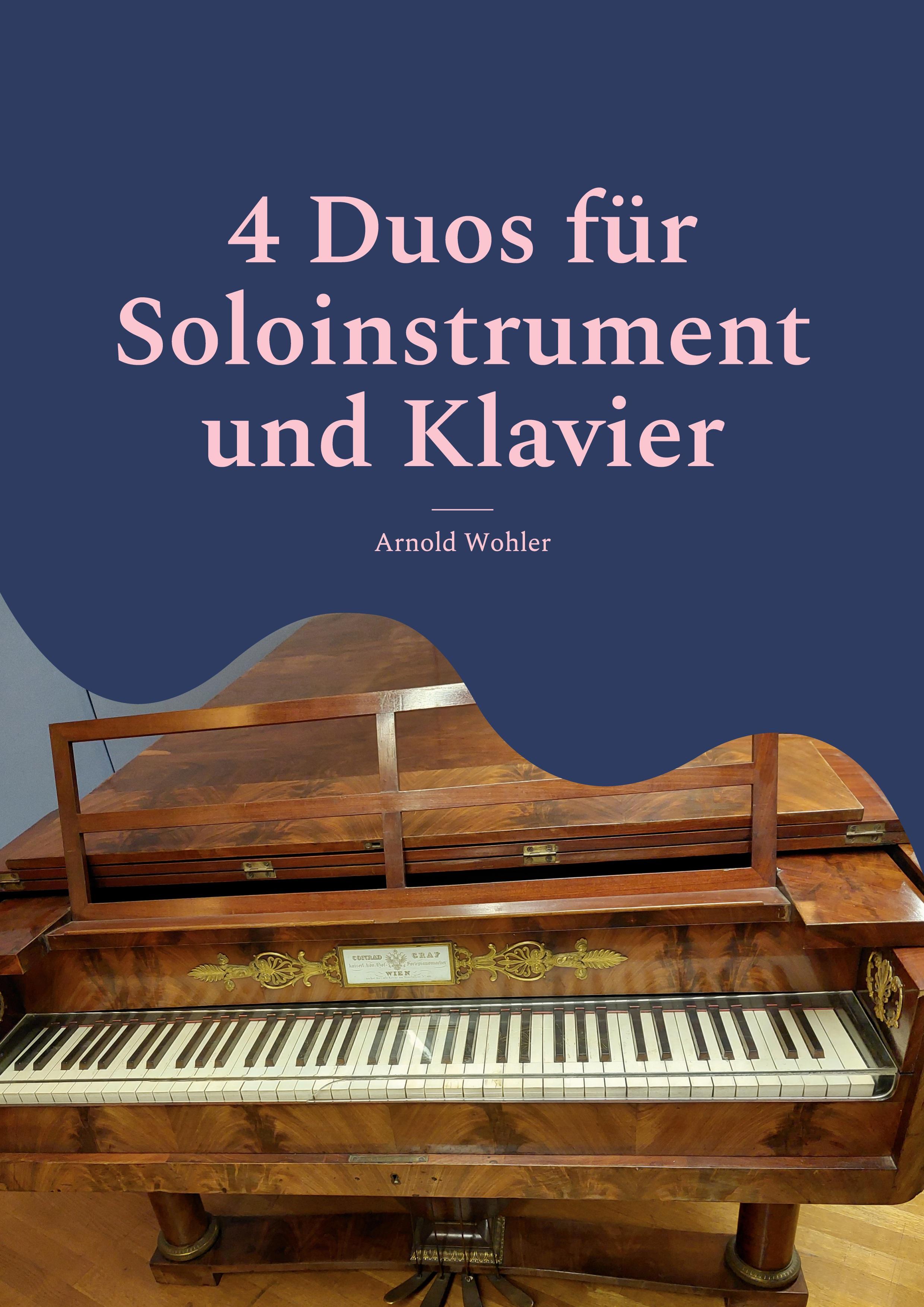 Vorderes Coverbild 4 Duos für Soloinstrument und Klavier