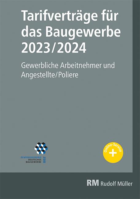Vorderes Coverbild Tarifverträge für das Baugewerbe 2023/2024
