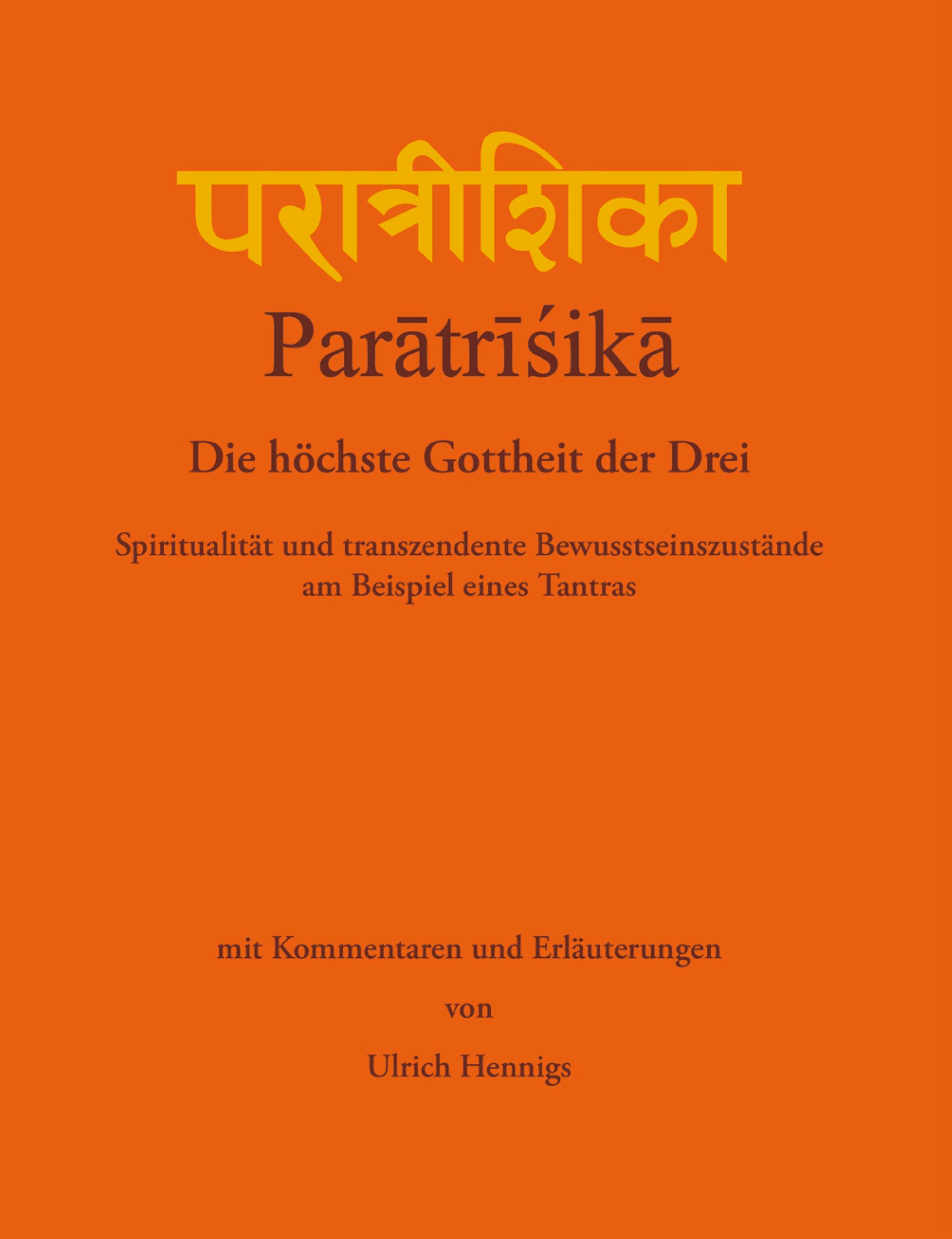 Vorderes Coverbild Paratrisika - Die höchste Gottheit der Drei