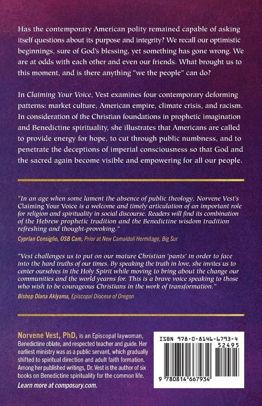 Rückseitencover Claiming Your Voice