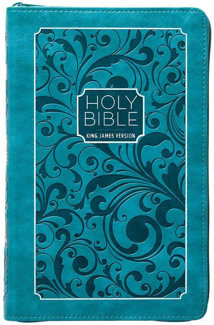 Vorderes Coverbild KJV Holy Bible Zip Turquoise