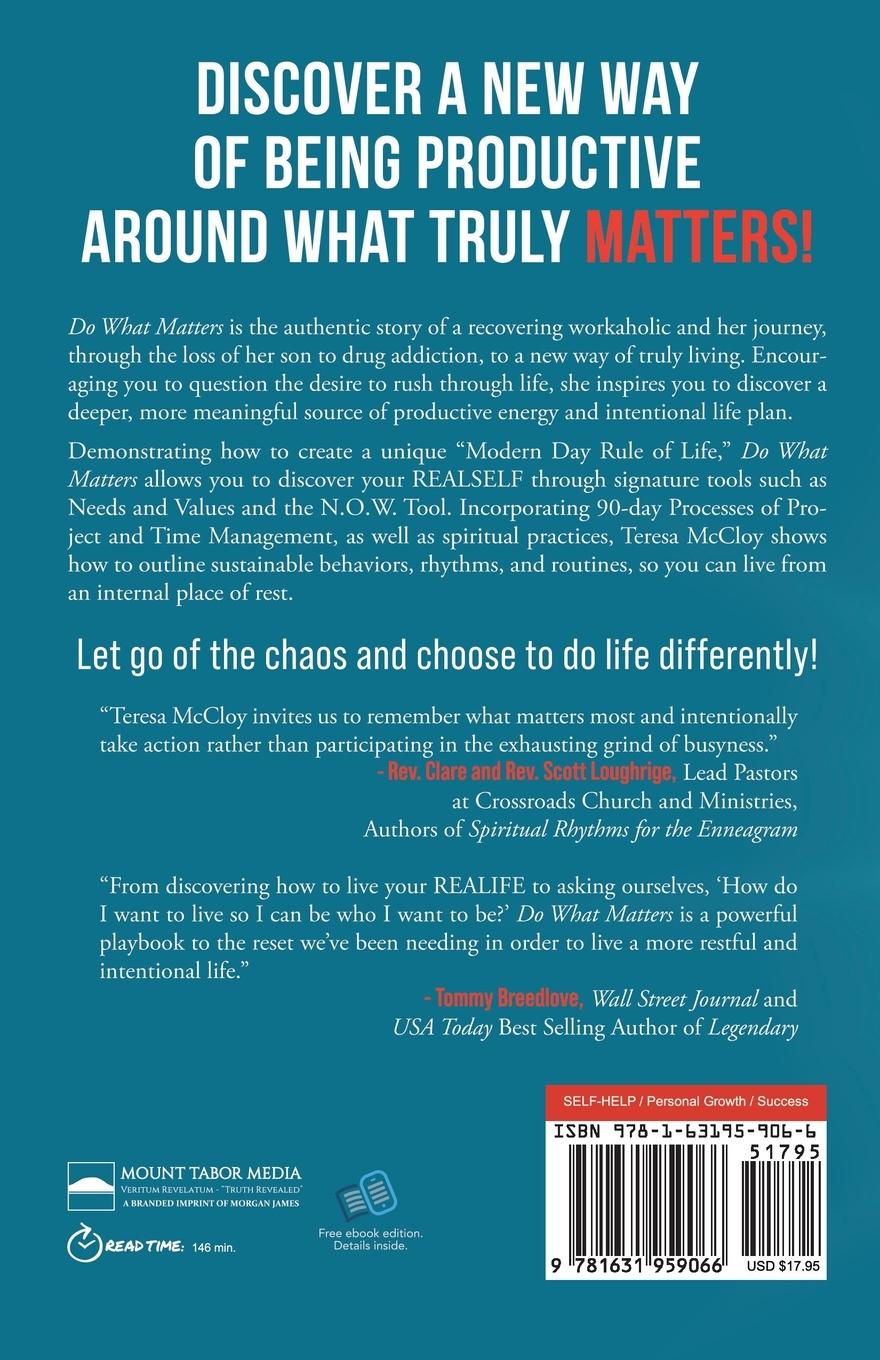 Rückseitencover Do What Matters