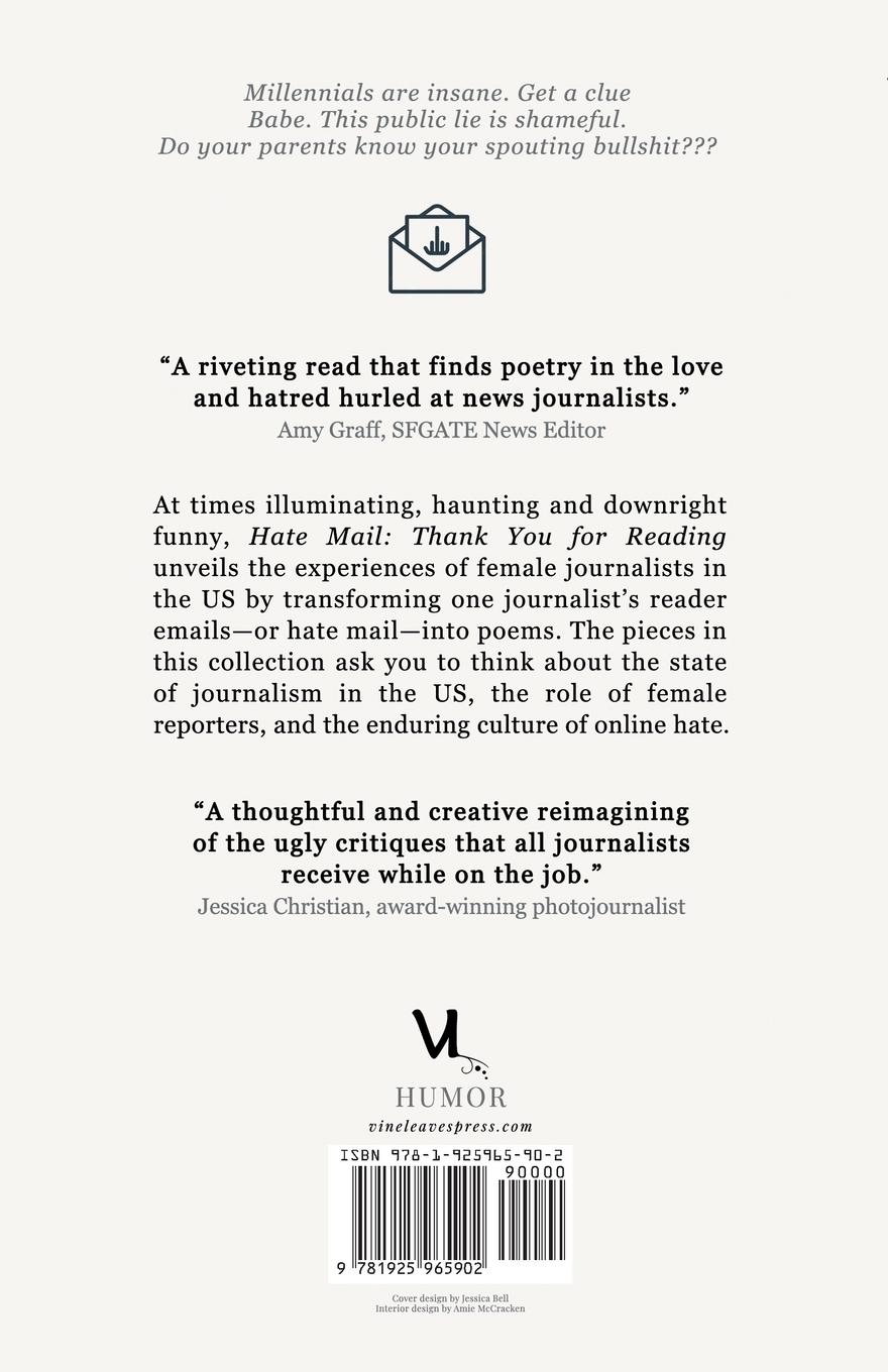 Rückseitencover Hate Mail: Thank You for Reading