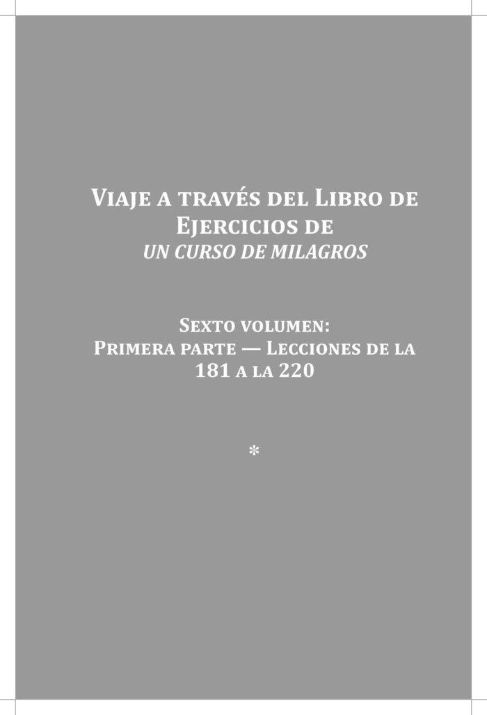 Vorderes Coverbild Viaje a Traves del Libro de Ejercicios Un Curso de Milagros Vol. 6