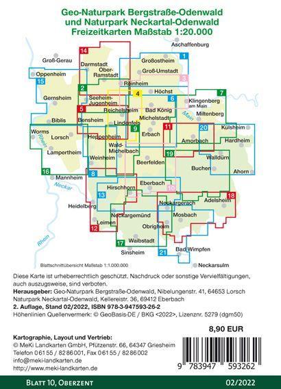 Beispielinhalt (Bild) Oberzent 1:20.000