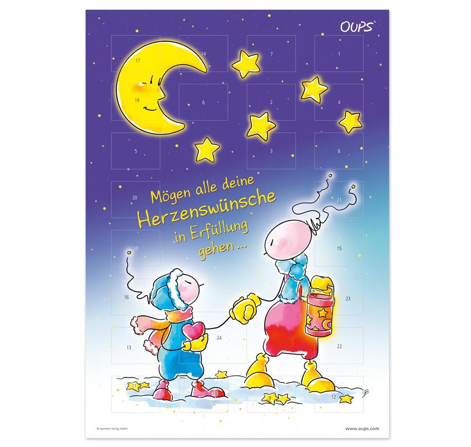 Vorderes Coverbild Oups Adventkalender