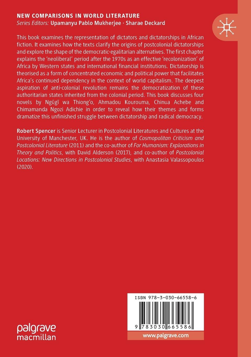 Rückseitencover Dictators, Dictatorship and the African Novel