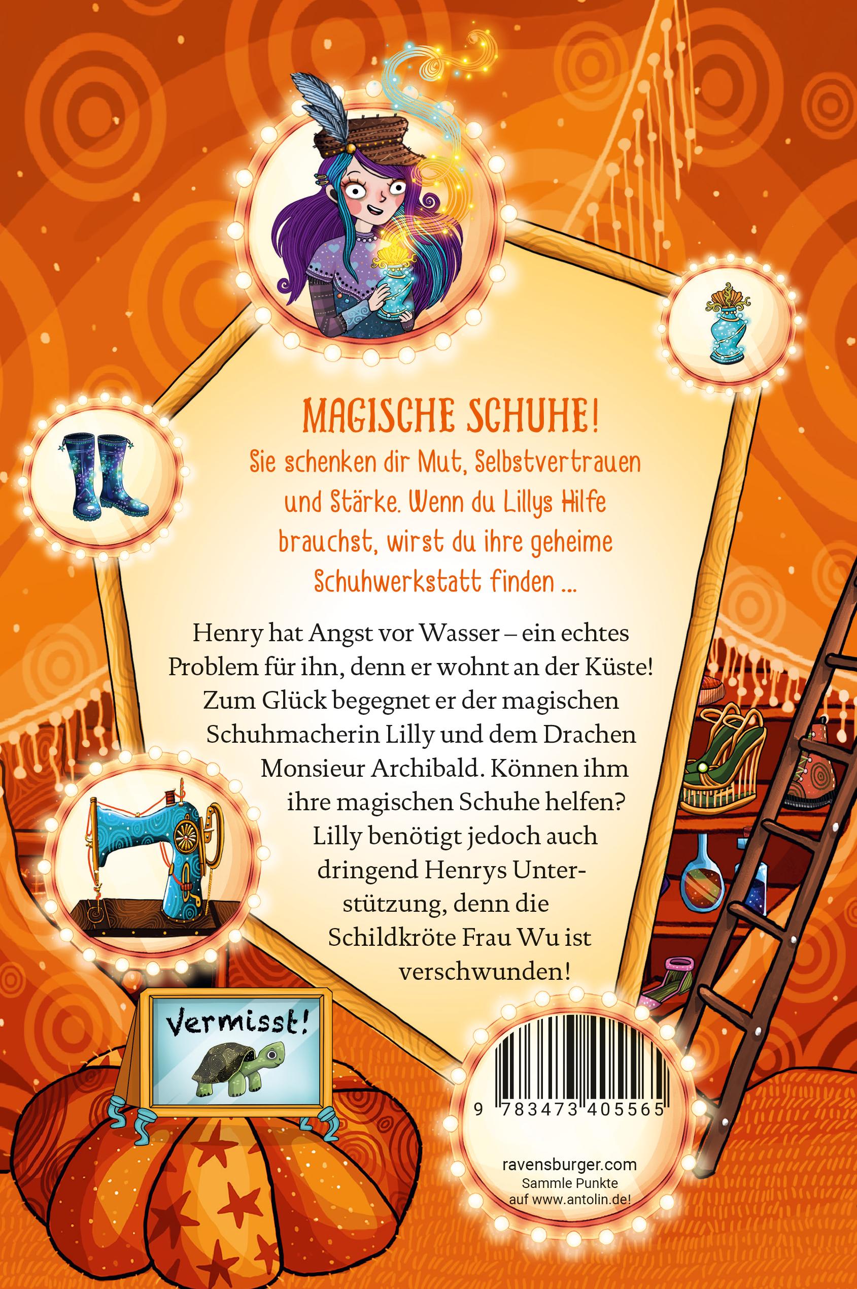 Rückseitencover Lillys magische Schuhe, Band 6: Die verschwundene Schildkröte (zauberhafte Reihe über Mut und Selbstvertrauen für Kinder ab 8 Jahren)