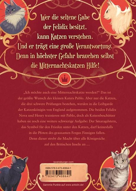 Beispielinhalt (Bild) Mitternachtskatzen, Band 2: Die Hüter des Smaragdsterns (Katzenflüsterer-Fantasy in London für Kinder ab 9 Jahren)