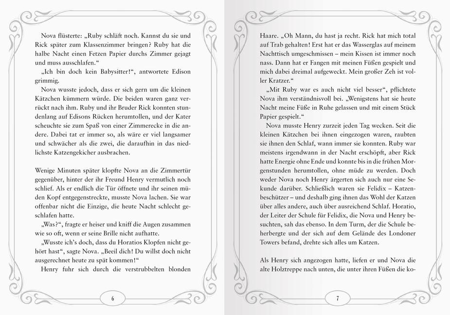 Beispielinhalt (Bild) Mitternachtskatzen, Band 2: Die Hüter des Smaragdsterns (Katzenflüsterer-Fantasy in London für Kinder ab 9 Jahren)