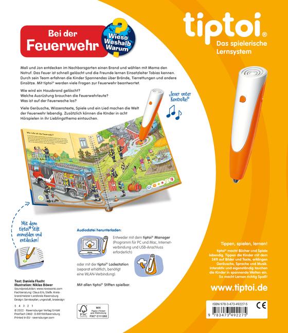 Beispielinhalt (Bild) tiptoi® Wieso? Weshalb? Warum? Bei der Feuerwehr