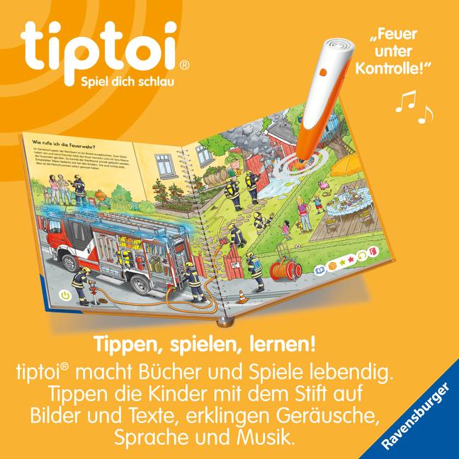 Beispielinhalt (Bild) tiptoi® Wieso? Weshalb? Warum? Bei der Feuerwehr