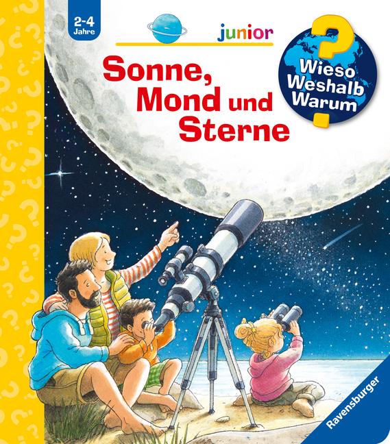 Vorderes Coverbild Wieso? Weshalb? Warum? junior, Band 72: Sonne, Mond und Sterne