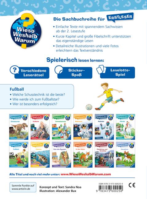 Beispielinhalt (Bild) Wieso? Weshalb? Warum? Erstleser, Band 7: Fußball