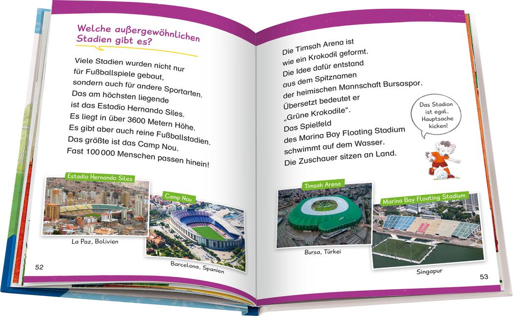 Beispielinhalt (Bild) Wieso? Weshalb? Warum? Erstleser, Band 7: Fußball