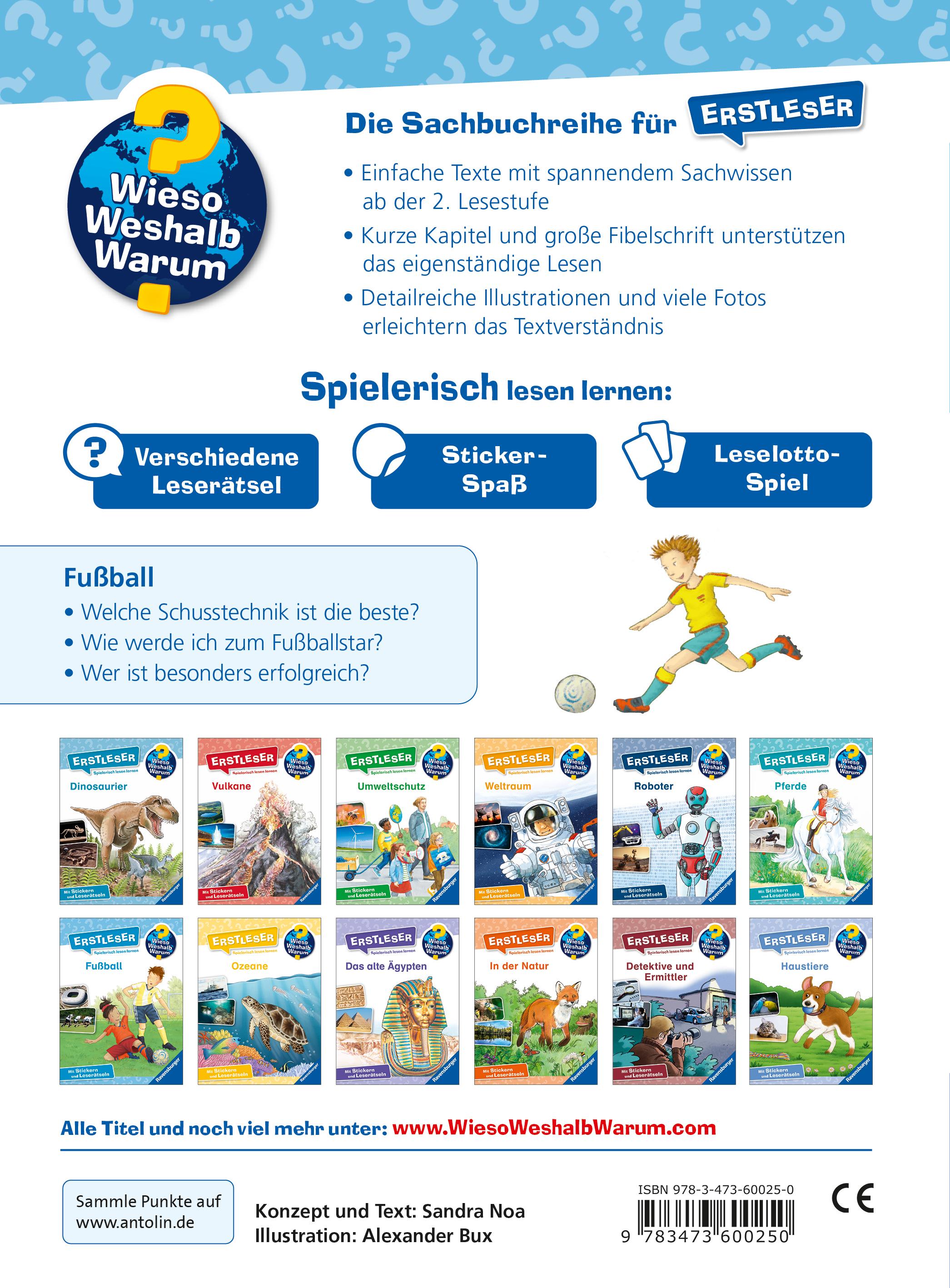 Rückseitencover Wieso? Weshalb? Warum? Erstleser, Band 7: Fußball