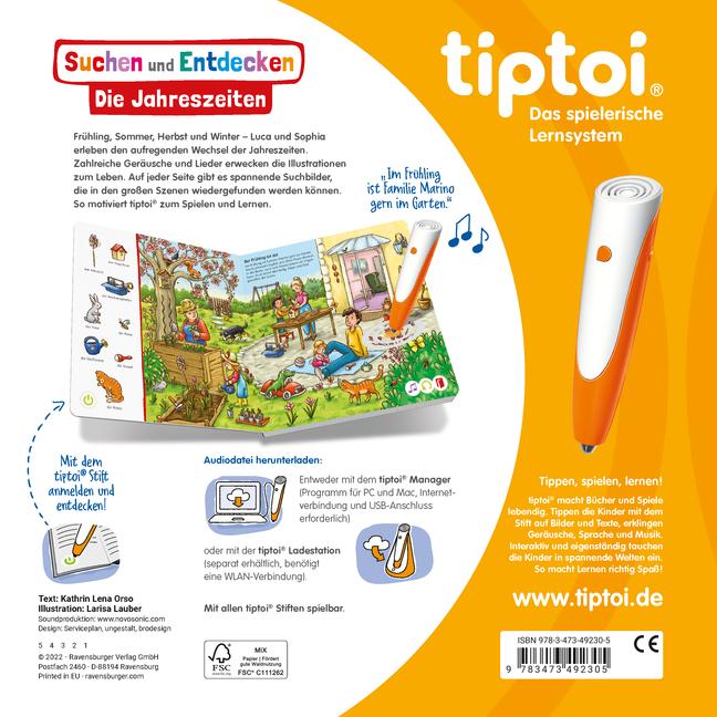 Beispielinhalt (Bild) tiptoi® Suchen und Entdecken: Die Jahreszeiten