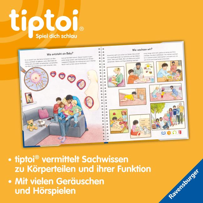 Beispielinhalt (Bild) tiptoi® Wieso? Weshalb? Warum? Alles über den Körper