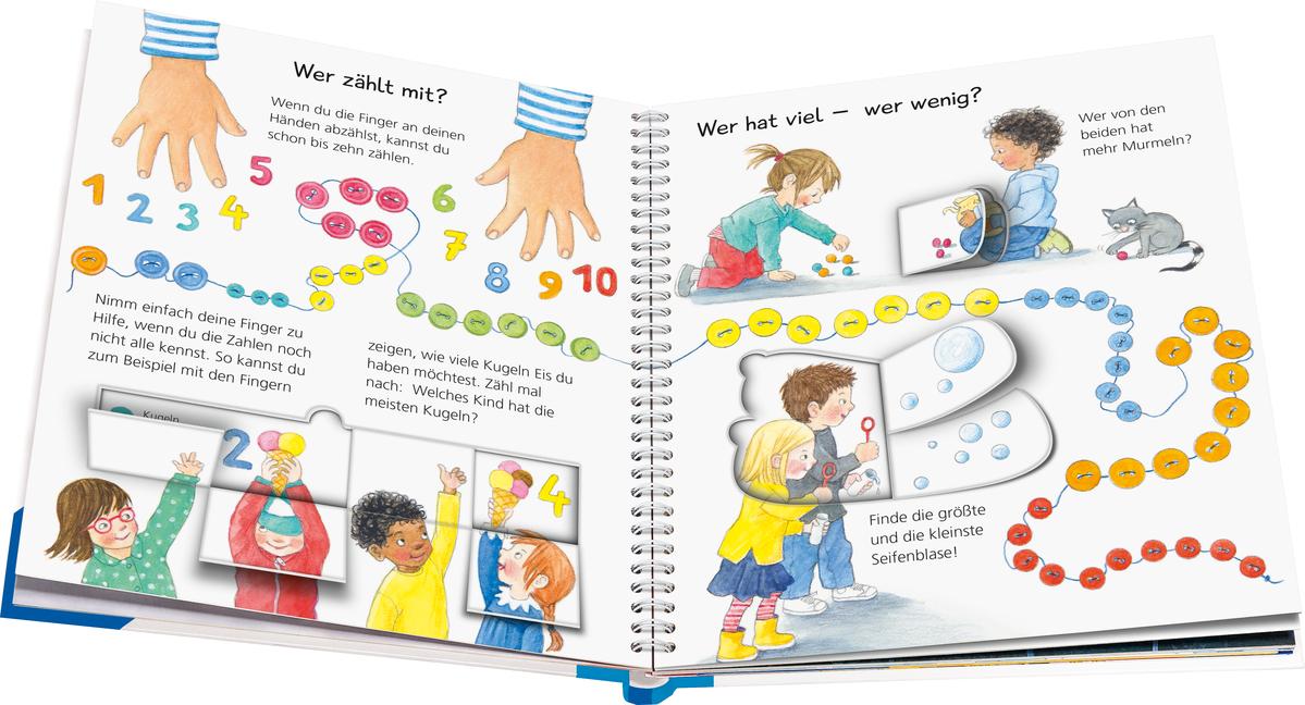 Beispielinhalt (Bild) Wieso? Weshalb? Warum? Sonderband junior: Kennst du Formen, Farben, Gegensätze, Zahlen?