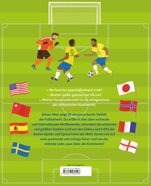 Beispielinhalt (Bild) Ravensburger Fußballatlas