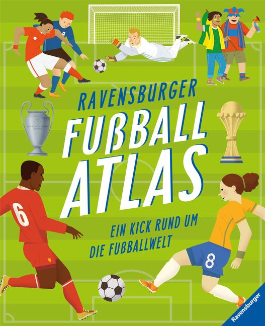Vorderes Coverbild Ravensburger Fußballatlas