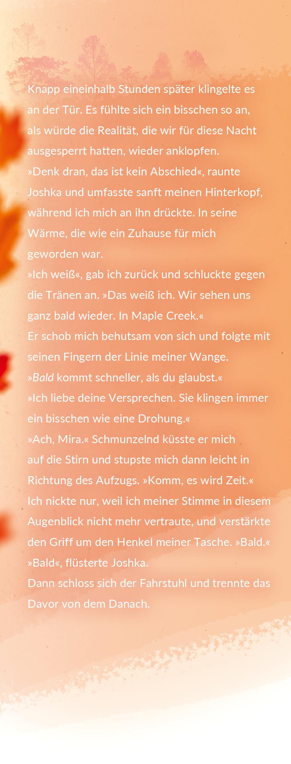 Beispielinhalt (Bild) Maple-Creek-Reihe, Band 2: Save Me in Maple Creek
