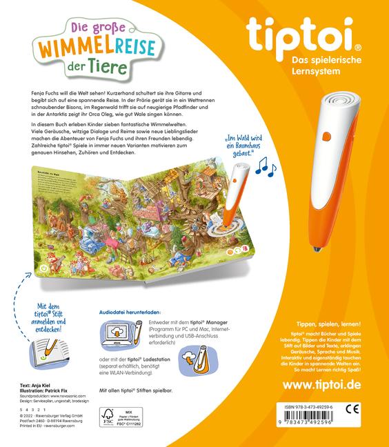 Beispielinhalt (Bild) tiptoi® Die große Wimmelreise der Tiere
