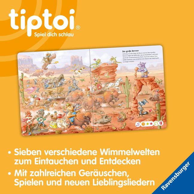 Beispielinhalt (Bild) tiptoi® Die große Wimmelreise der Tiere