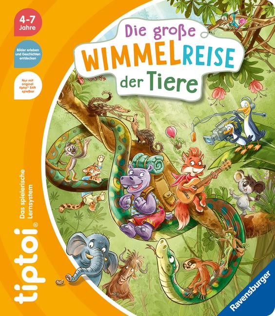 Vorderes Coverbild tiptoi® Die große Wimmelreise der Tiere