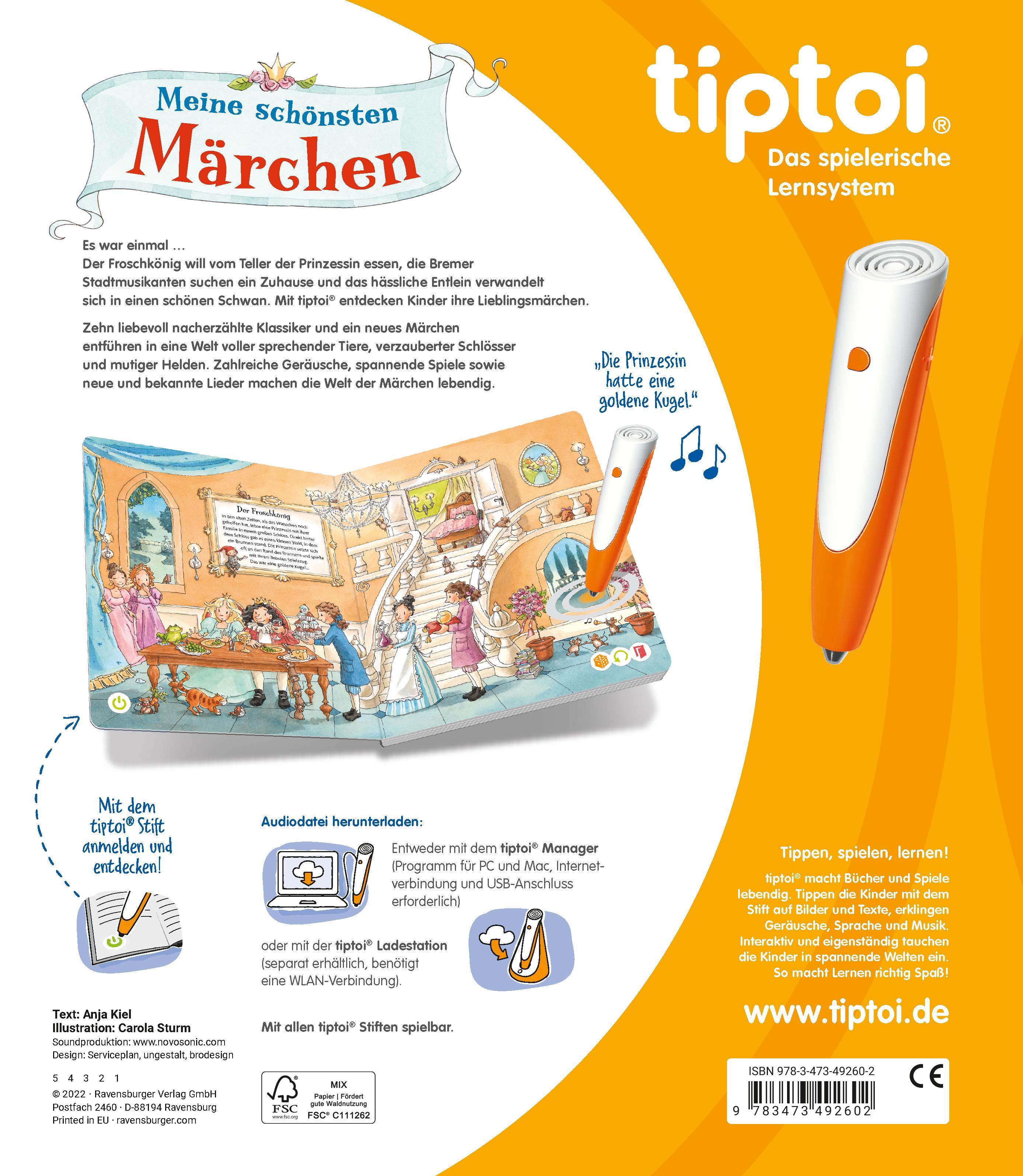 Rückseitencover tiptoi® Meine schönsten Märchen