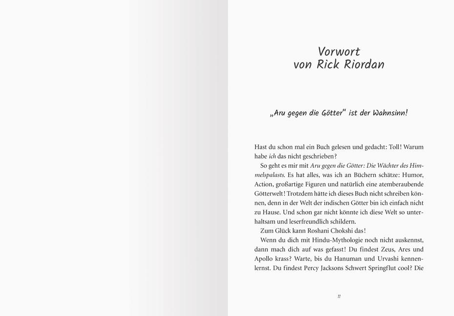 Beispielinhalt (Bild) Aru gegen die Götter, Band 1: Die Wächter des Himmelspalasts (Rick Riordan Presents: abenteuerliche Götter-Fantasy ab 10 Jahre)