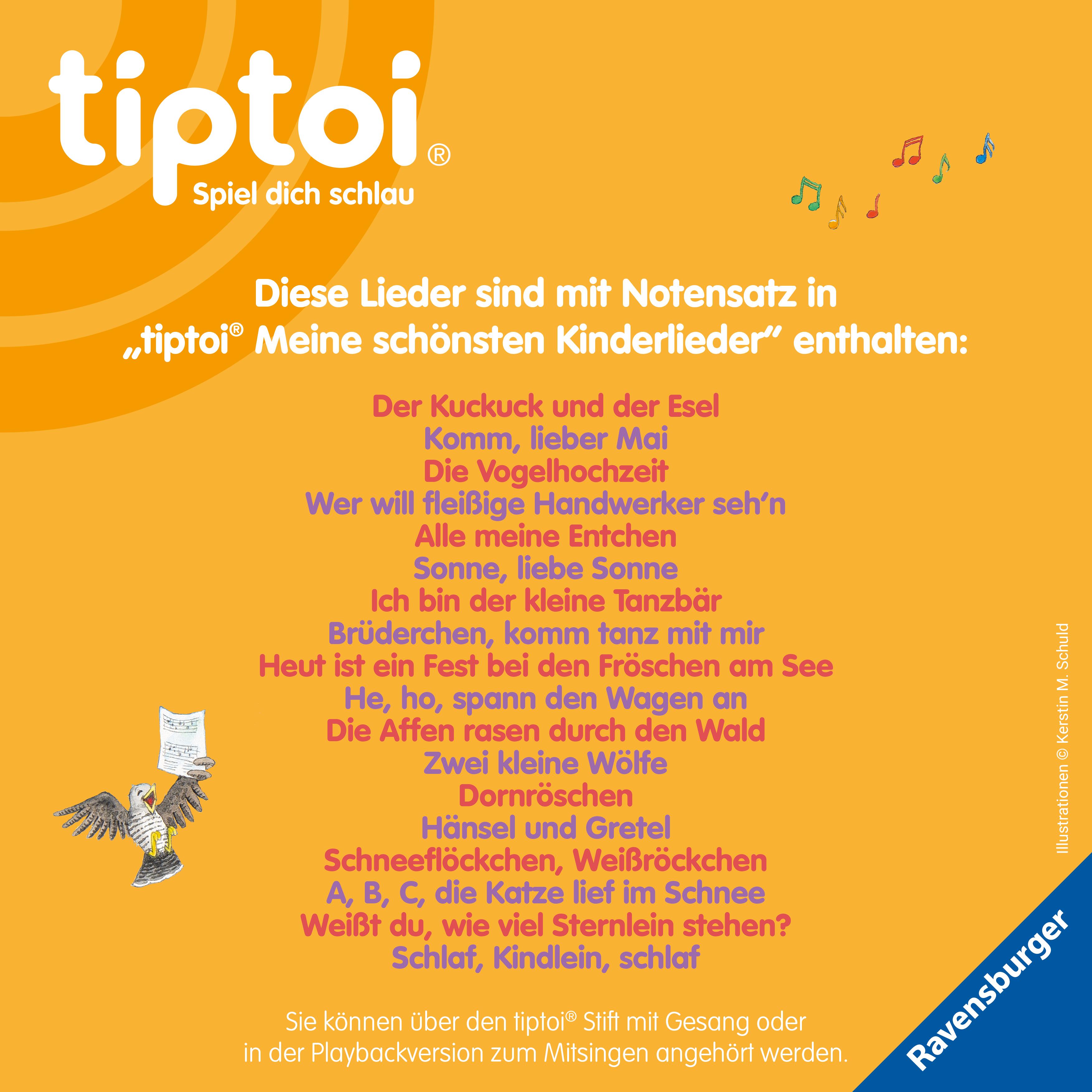 Beispielinhalt (Bild) tiptoi® Meine schönsten Kinderlieder