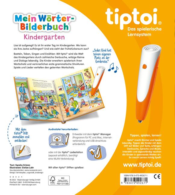 Beispielinhalt (Bild) tiptoi® Mein Wörter-Bilderbuch Kindergarten