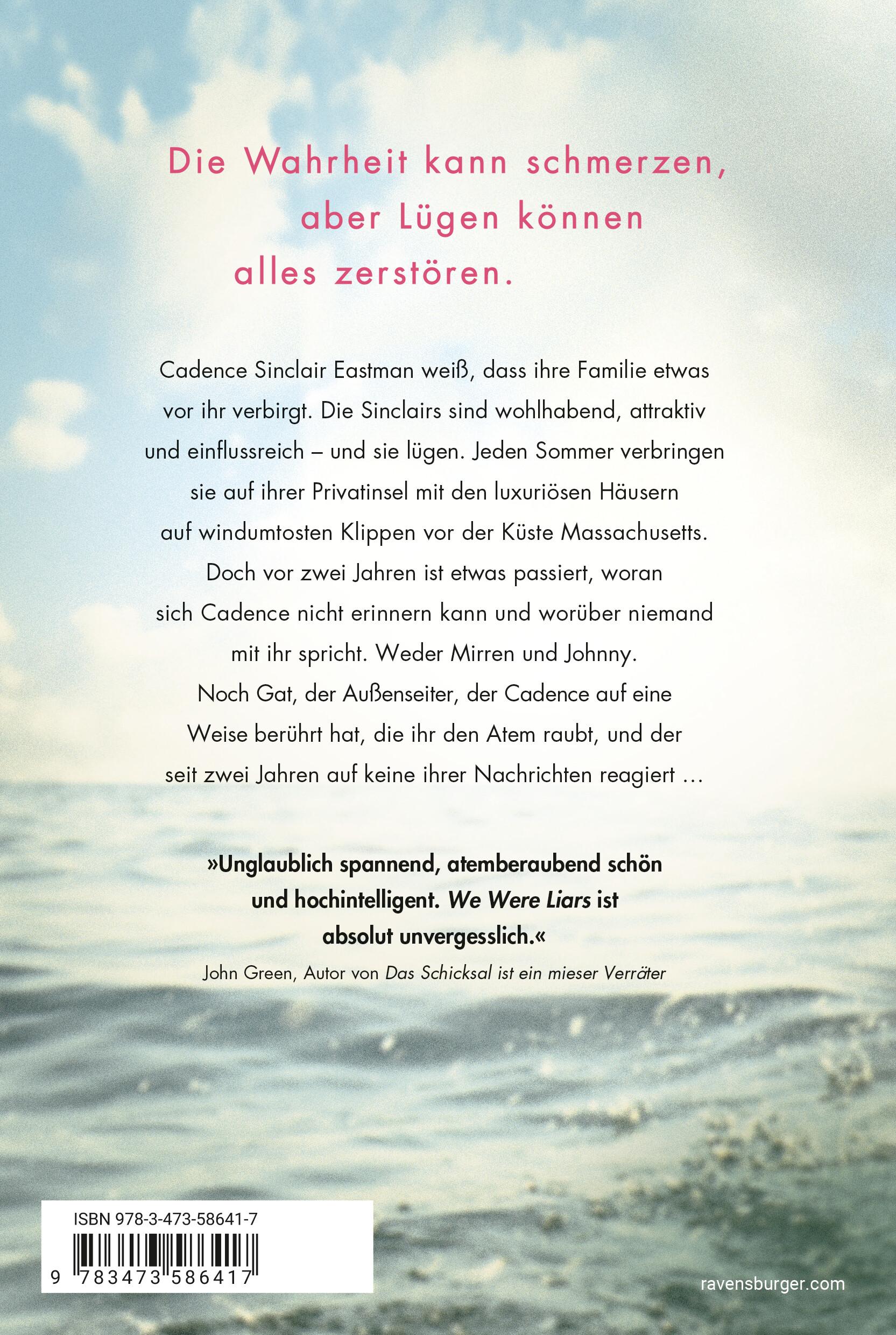 Rückseitencover We Were Liars. Solange wir lügen. Lügner-Reihe 1 (Auf TikTok gefeierter New-York-Times-Bestseller!)