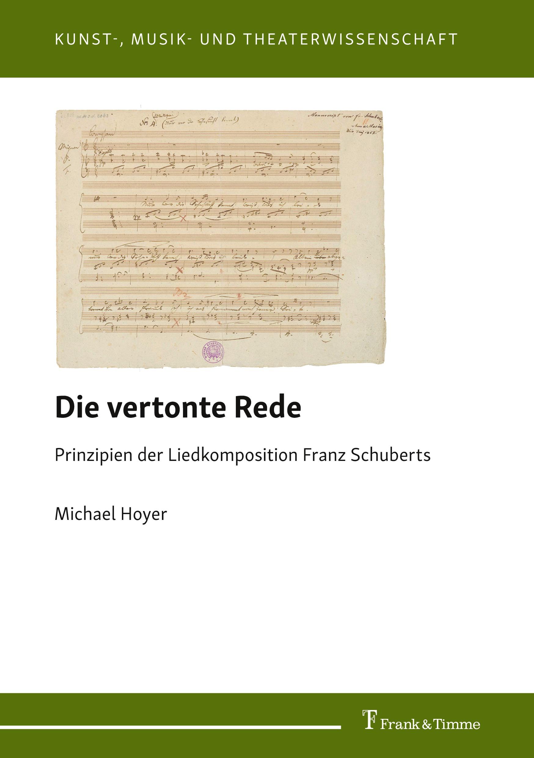 Vorderes Coverbild Die vertonte Rede