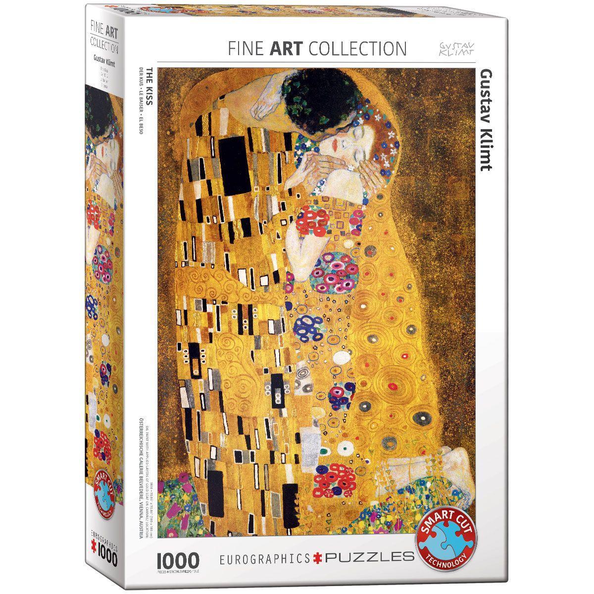 Vorderes Coverbild Der Kuss von Gustav Klimt 1000 Teile