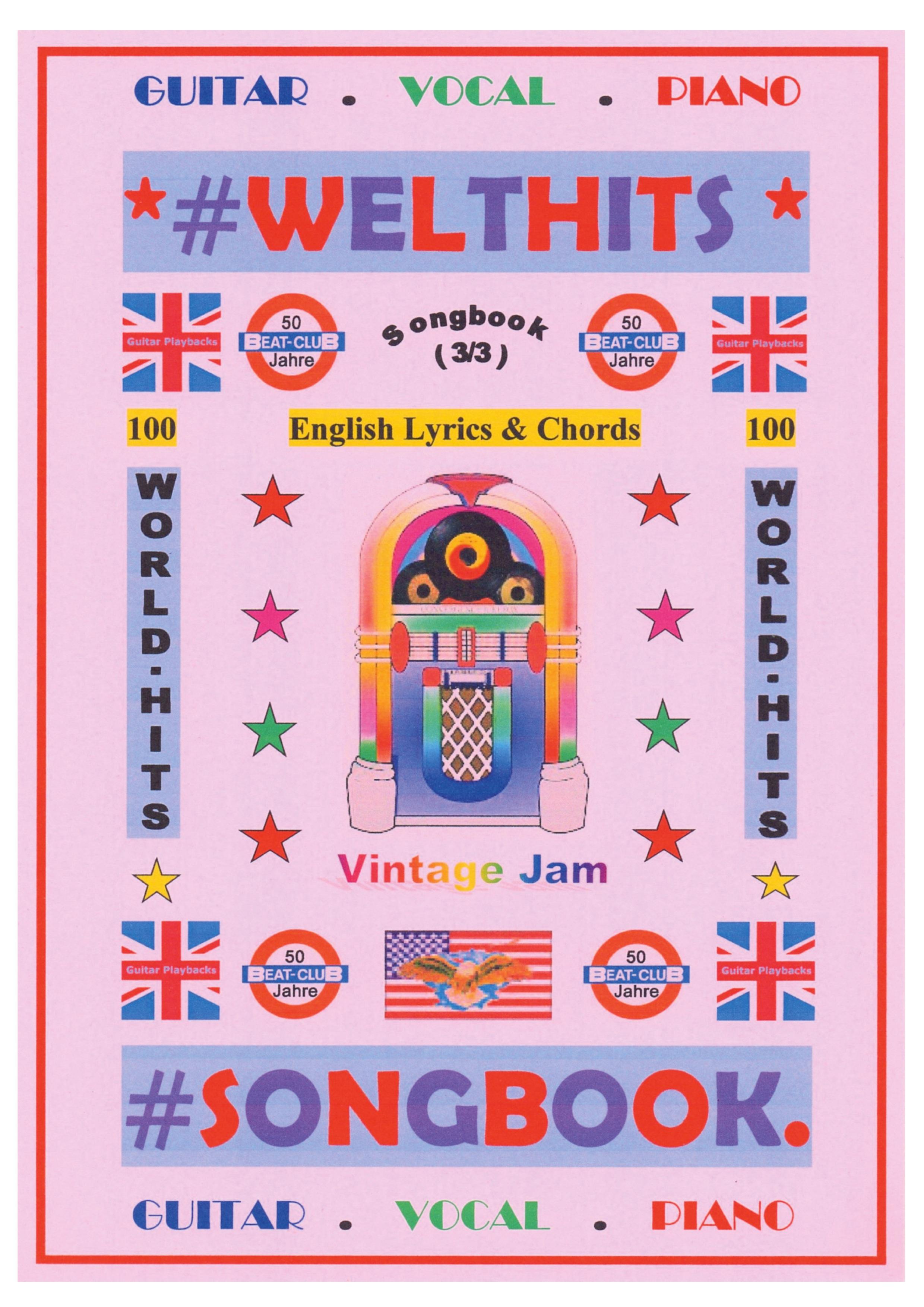 Vorderes Coverbild 100 Englische Welthits (3/3) + 100 Gitarren-Playbacks (MP3) - Songbook