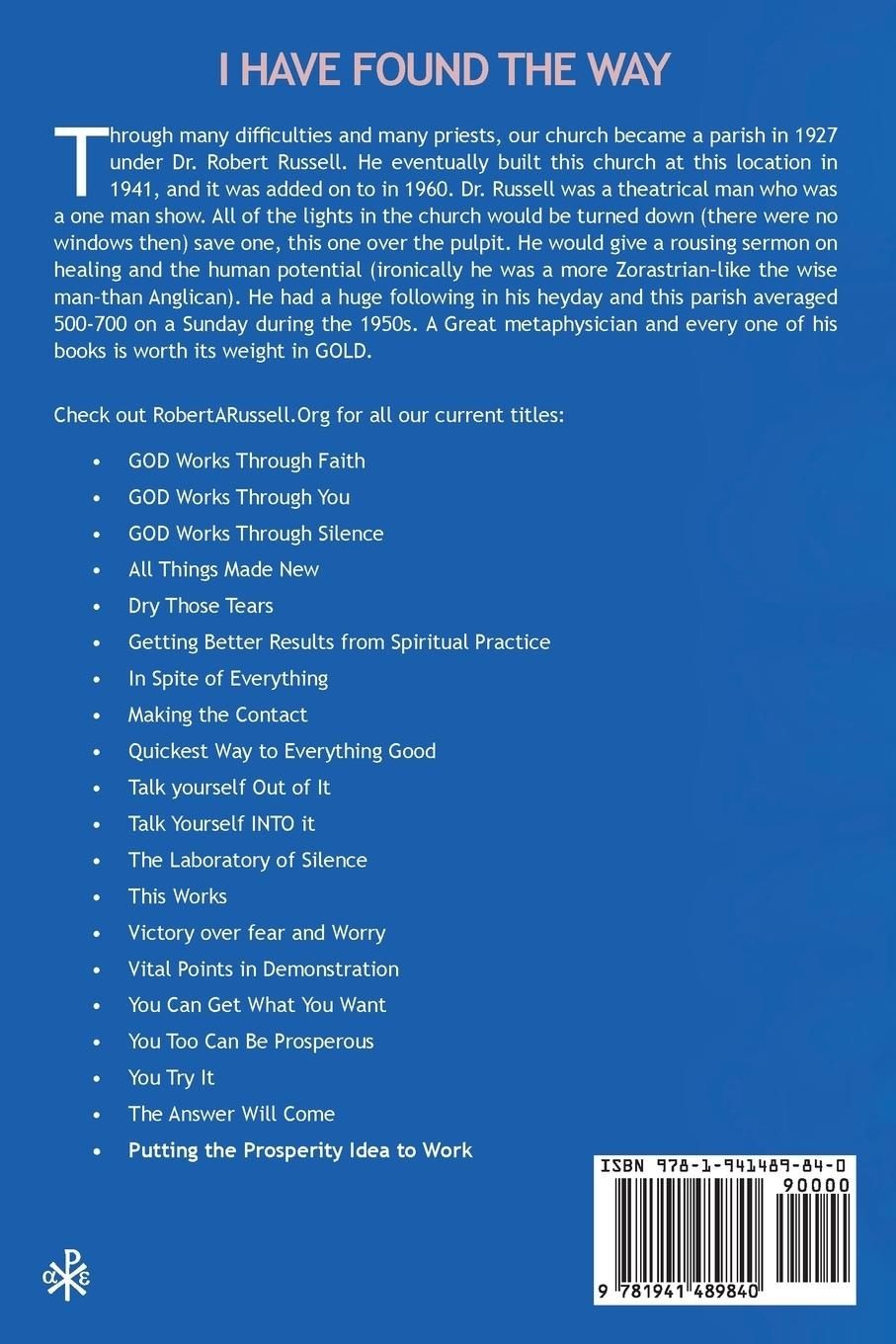 Rückseitencover I Have Found The Way