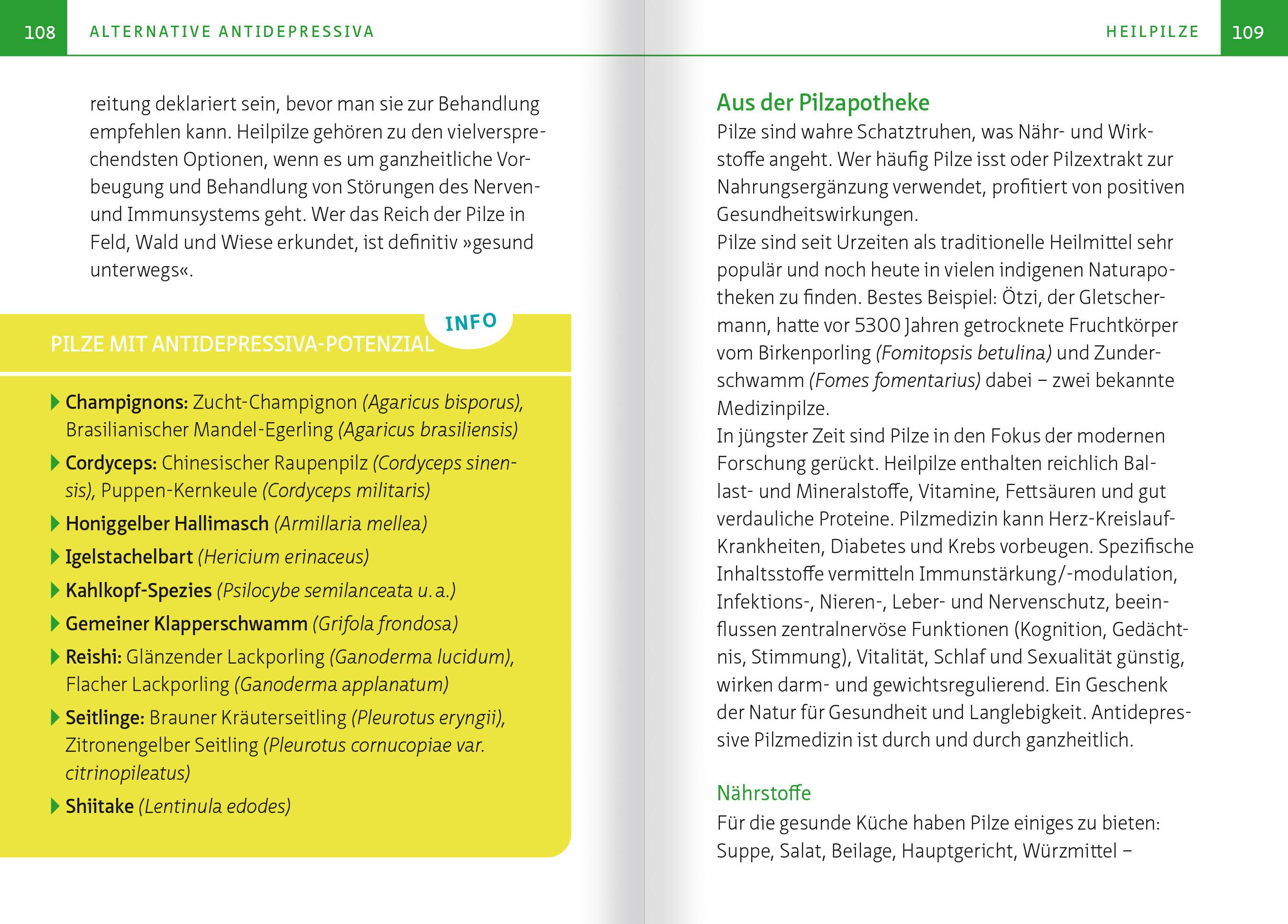 Beispielinhalt (Bild) Natürliche Antidepressiva. Kompakt-Ratgeber
