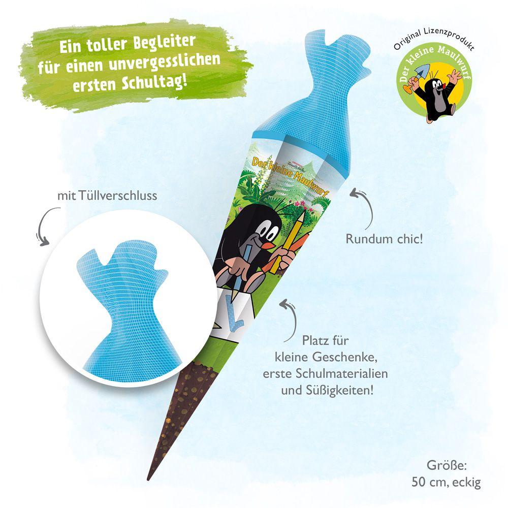 Beispielinhalt (Bild) Trötsch Maulwurf Schultüte 50 cm