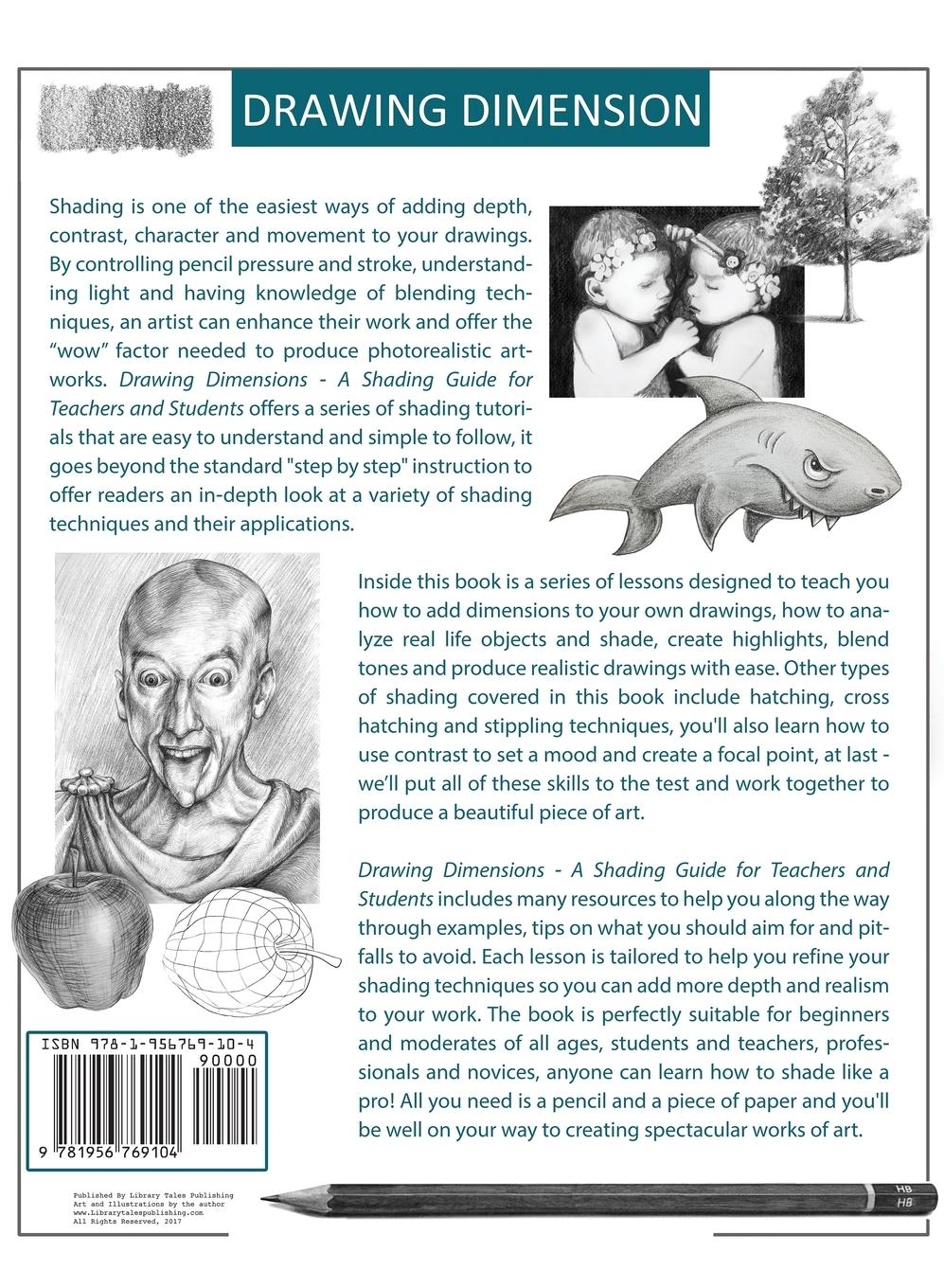 Rückseitencover Drawing Dimension - Shading Techniques